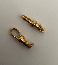 2 solid brass albert swivel pocket watch clasp dog clip chain fob bracelet plane