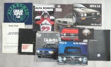 COLLECTION OF VINTAGE ALFA ROMEO BROCHURES LEAFLETS 1750, GIULIA, GTV6, ALFETTA