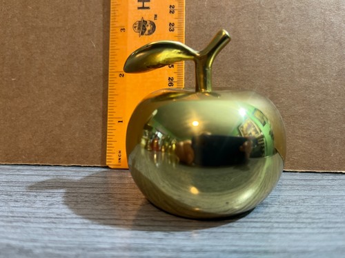 Vintage shiny solid brass - shiny,