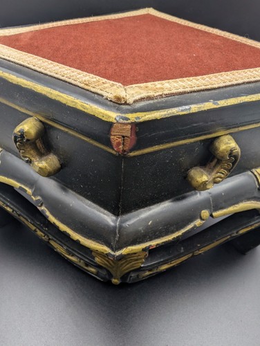 Vintage ebonised gilt - vintage, carved