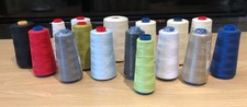 Large BUNDLE LOT of OVERLOCKER SEWING MACHINE THREAD - 16 CONES