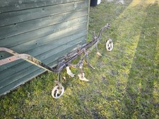 Antique Horse Drawn Plough Garden Tractor. 