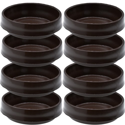 Large brown castor - 8x, cups