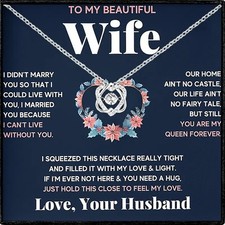 To My Wife Necklace Gift From