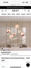NEXT Multi Elodie Linear Pendant Ceiling Light Brand new RRP£220
