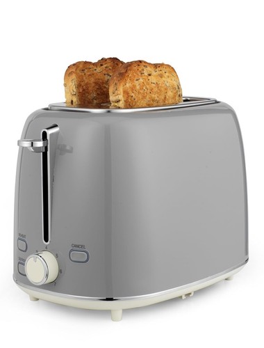 Salter retro grey slice - retro, 2-slice