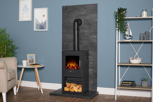 Acantha tile hearth set - &,