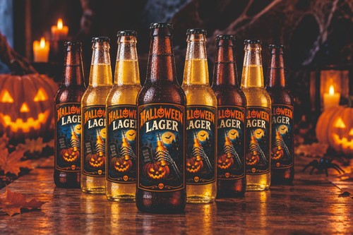 Halloween lager homebrew wine - halloween,