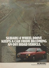 1987 Subaru 4 Wheel Drive -