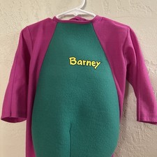 Vintage 1992 Barney Toddler Costume 1–2T Purple Dinosaur Made in USA