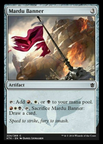 Mardu banner khans tarkir - tarkir,