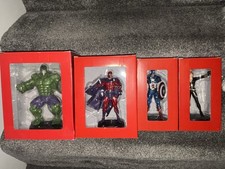 Eaglemoss Marvel Figures Bundle Hulk Black Widow Magneto Captain America