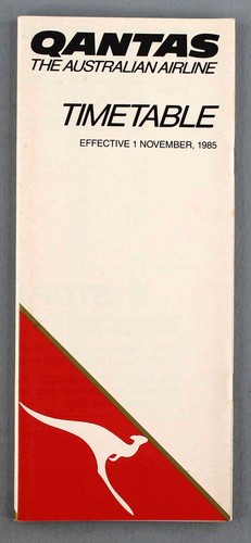 Qantas airline timetable - qantas,