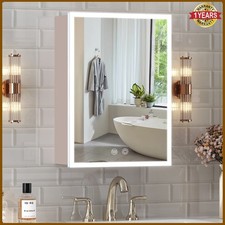 Bathroom Lighted Medicine Cabinet Recessed 3-Color LED Medicine Cabinet Mirror