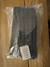 Kilt Socks Scottish Highland Wear kilt socks in light grey  size large 10 - 13 