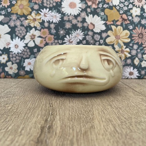 Sylvac crying onions face pot - face,
