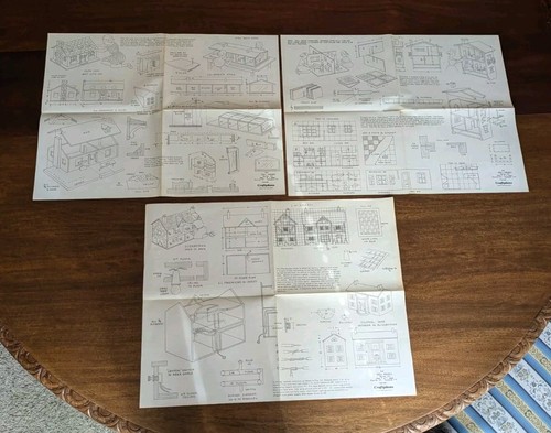 Vtg doll house - house, and