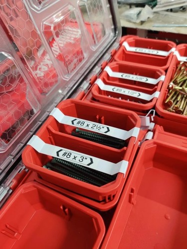 Milwaukee packout label clips - packout,