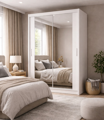 120cm white sliding door - 120cm,