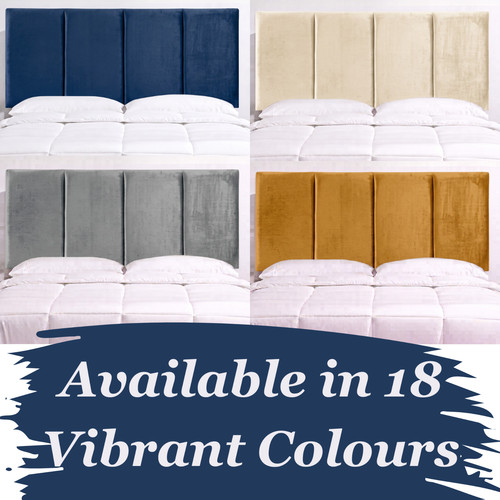 Divan bed headboard - divan, ruby