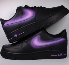 Custom Air Force 1 glow purple