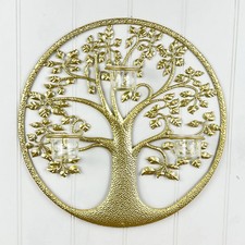 Round Gold Tree of Life Wall