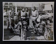 Honda 250N's at Elswick Hopper event- Original 1980 Local Press Photo 8 x 6.5"