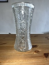 Vintage Crystal Cut Glass Vase