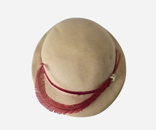 Vintage 1940s 1950s straw tilt - 1940s,