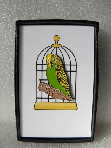 Budgie pin badge - 2, colour
