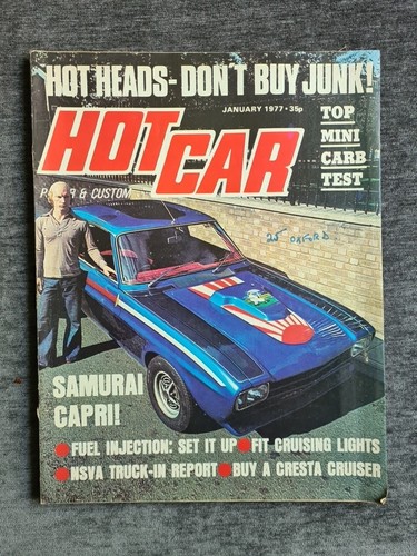 Hot car magazine january 1977 - car,