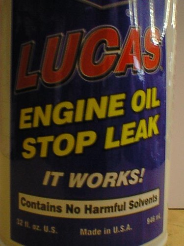Engine oil seal stop - oil, leak