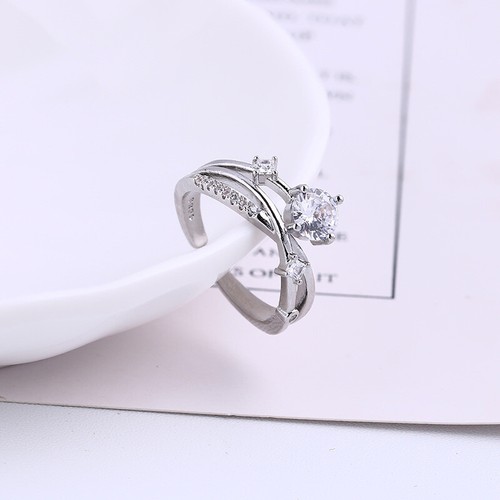 Silver plated multi stone - plated,