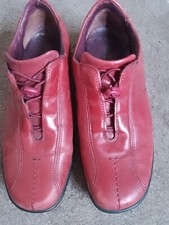 Ladies Clarks Springers Red Shoe 4.5