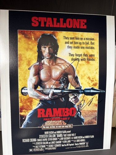 Signed 1985 rambo - first, blood
