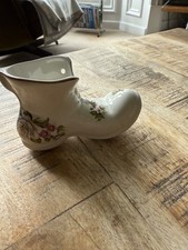 Vintage Old Foley James Kent Staffordshire HarmonyRose Porcelain Decorative Boot