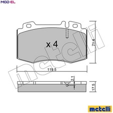 BRAKE PAD SET DISC BRAKE