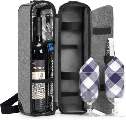 Wine tote bag - bag, insulated