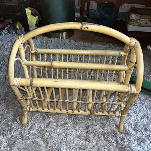 Bamboo wicker cane magazine - wicker,