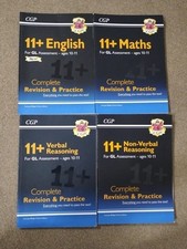 CGP 11 Plus GL Assessment Complete Revision & Practice 4 Books Bundle Age 10-11