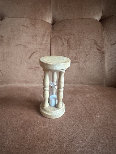 Small wooden hourglass sand - wooden,