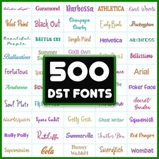 DST Embroidery Font Designs