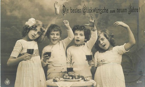 Postcard rppc german girls - rppc,