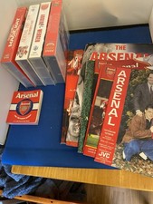 Job Lot Of Collectable Arsenal Football Club Memorabilia Books Programmes