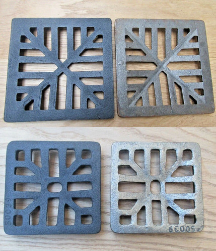 Square cast iron gully grid - iron,