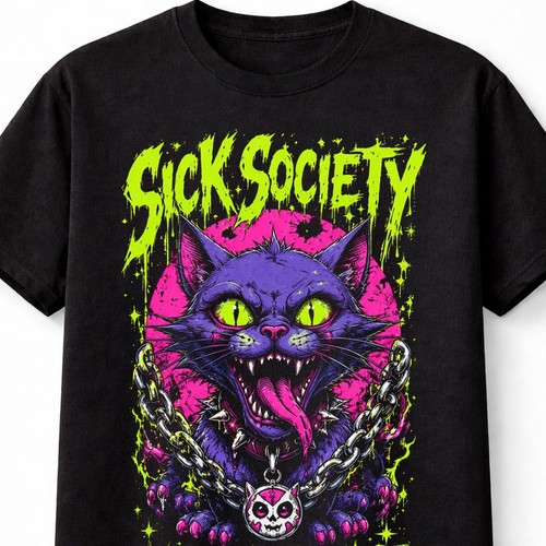 Sick society mad cat - sick, gothic