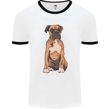 A Boxer Dog Mens Ringer T-Shirt