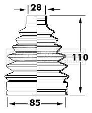 FIRST LINE Rear Outer CV Boot Kit for Nissan 370Z Roadster 3.7 (04/10-Present)