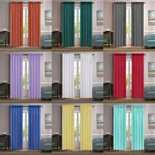 Set Window Curtain Faux Silk