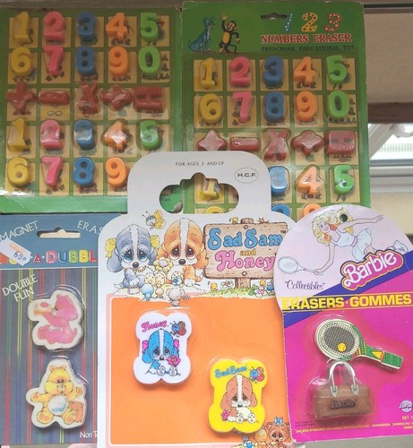 Rare vintage erasers - 🌈,